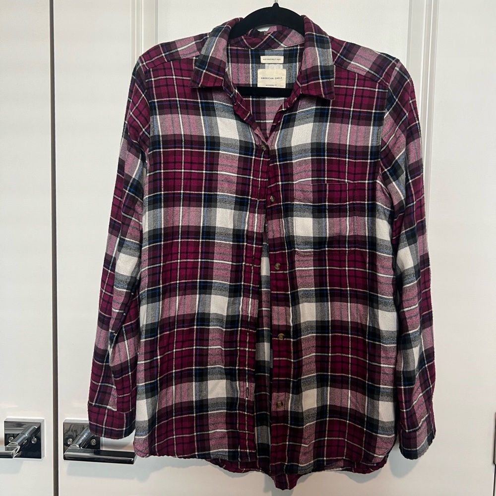 Pink American Eagle Flannel
